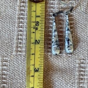 Marbled Teardrop Earrings